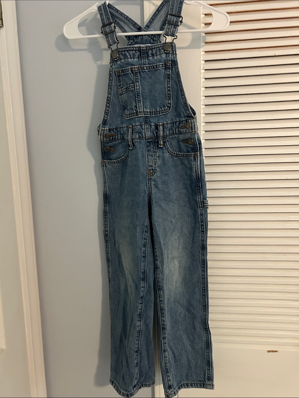 Old Navy Blue Denim Kids Overalls S 6-7